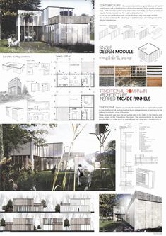 an architectural drawing shows the various sections of a house and its surrounding area, including windows,