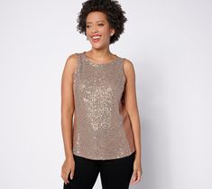 Ring in the season, Jingle Belles! This mega-sparkly, mega-festive number gives all those holiday lights and lanterns some serious competition. Yet in stretchy mesh, it's decidedly comfortable to don -- for gatherings, pictures, and evening events. From Belle by Kim Gravel. Christmas Sequin Top For Festive Occasions, Sequin Top For Christmas Holiday, Kim Gravel, Holiday Lights, Upcoming Events, Christmas Outfit, Lanterns, Sequin, Tops & Tees