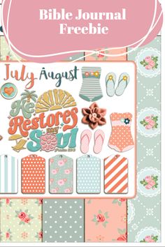 Summer Bible Journal Freebie Free Bible Journaling Printables, Altered Composition Books, Bible Journaling Printables, Journaling Printables, Renew Your Mind