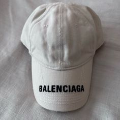 Reposhing This Item I Purchased From @Bri10any25. Loved It, But Ready To Rotate For Something New. Questions? Leave A Comment Below! White Curved Bill Baseball Cap For Streetwear, Balenciaga Mask, Balenciaga Baseball Cap, Balenciaga Hat, Balenciaga Oversized Distressed Jacket, Black Cream, Balenciaga, Baseball Hats, Women Accessories