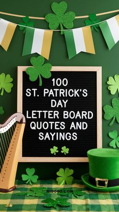 st patrick's day letter board quotes and sayings