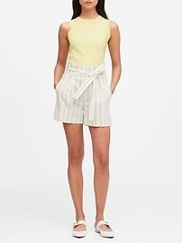 Paperbag Waist 4" Short | Banana Republic Empower Women, Easy Wear, High Waisted Shorts, Women Empowerment, Banana Republic, Gap, Short Dresses, A Line, High Waisted