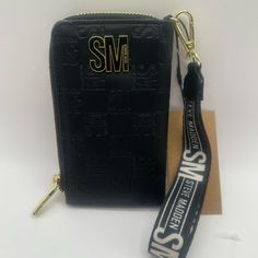 Nwt Black Steve Madden Card Holder Wristlet With Zip Pocket Steve Madden Bags, Wristlets, Clutches, Steve Madden, Zip Pockets, Card Holder, Bag Lady, Women Shopping, Black