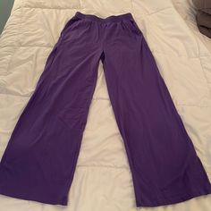 Small Purple Wide Leg Pants From Shein, Never Worn! Super Comfy Purple Cotton Pants For Loungewear, Purple Relaxed Fit Bottoms For Loungewear, Relaxed Fit Purple Lounge Bottoms, Relaxed Fit Purple Bottoms For Loungewear, Relaxed Fit Purple Loungewear Bottoms, Purple Elastic Waistband Pants For Loungewear, Purple Pants With Elastic Waistband For Loungewear, Purple Stretch Wide Leg Bottoms, Purple Wide Leg Pants With Elastic Waistband