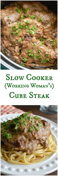 slow cooker working woman's cube steak