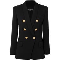 Balmain Jacket, Blazers Black, Balmain Blazer, Slim Blazer, Jackets Black, Slim Fit Jackets, Slim Fit Blazers, Twill Jacket, Tailored Blazer