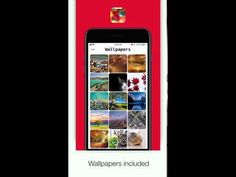 the wallpapers included in this app are displayed on an iphone's screen