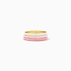 Pink Ombré Ring Set of 3 | Stackable Rings | Uncommon James Pink Minimalist Midi Rings, Pink Round Stackable Jewelry, Pink Stackable Round Jewelry, Pink Stackable Enamel Ring As A Gift, Pink Enamel Stackable Ring As Gift, Minimalist Pink Stackable Rings For Everyday, Minimalist Pink Rings For Everyday Wear, Pink Stackable Midi Rings As Gift, Minimalist Pink Rings For Everyday