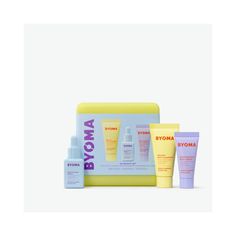 Byoma Brightening Starter Skincare Kit - 2.01 Fl Oz : Target Skin Care Starter Kit, Skin Care Products Byoma, Byoma Skincare For Kids, Byoma Moisturizing Gel Cream, Skincare Starter Kit, Feminine Care, Improve Skin Tone, Licorice Root, Skin Care Kit