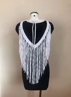 Cotton macrame fringe top, for beach, music festival, party and for everyday, easy wear, high quality, 100% design and handmade, it's a perfect gift for her. Material: Cotton 100% Size: one size, neck circumference- 149cm, fringe length- 43cm Thank you for visiting! Beach Music Festival, Music Festival Party, Poncho Women, Macrame Fringe, Boho Poncho, Beach Music, Fringe Festival, Top Music, Fringe Top