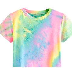 Women’s Rainbow Tie Dye Crop Tee Lounge Urban Outfitters Size: Small Color: Rainbow New Without Tags. Never Worn. Related Similar Brands: Free People, Zara, Shopbop, Princess Polly, Garage, Abercrombie, Etc. Blue Top With Rainbow Print For Spring, Pink Casual Crop Top T-shirt, Blue Tops With Rainbow Print For Spring, Summer Rainbow Print Crew Neck Top, Summer Rainbow Crew Neck Top, Cute Multicolor Tops With Rainbow Print, Summer Pink Tops With Rainbow Print, Pink Rainbow Print Top For Summer, Casual Rainbow Print Short Sleeve Tops