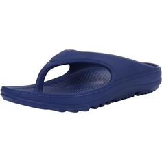 Dive into a realm of comfort and practicality with these Contoured Comfort Flip Flops. They're not just a stylish addition to your summer footwear but also offer a supportive experience with every step. Designed with a focus on comfort and durability, they will be your go-to choice for beach days, backyard barbecues, or simply repose at home. Features: Size: These flip flops come in a range of sizes to ensure a proper fit for various foot dimensions. Material: Made with a durable synthetic mater Comfortable Slip-resistant Blue Sandals, Blue Outdoor Flip Flops With Arch Support, Blue Slip-resistant Sandals For Outdoor, Blue Functional Sport Sandals With Cushioned Footbed, Blue Breathable Synthetic Sandals, Functional Blue Sport Sandals With Cushioned Footbed, Outdoor Blue Slip-resistant Sandals, Blue Sports Sandals With Slip-resistant Sole, Blue Slip-resistant Sports Sandals