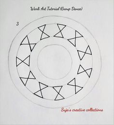 a drawing of a circle with arrows on it