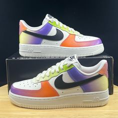 Nike Women's Air Force 1 Low '07 Multi-Color Gradient Fd0801-100 Size 6 >Brand New Never Worn And In Amazing Condition, Comes With Box! (Missing Lid) No Rips/Tears/Stains Anywhere On The Shoes. If You Have Any Questions Please Message Me And I’ll Get Back To You As Quickly As Possible. >If You Like This Pair Of Shoes You May Like Some Of My Other Pairs As Well, I Have Over 1,000 Pairs To Choose From I Give Discounts On All Bundles Multicolor Nike Air Force 1 For Streetwear, Sporty Multicolor Nike Air Force 1 With Branded Insole, Nike Air Force 1 Purple Lace-up For Sports, Casual Nike Air Force 1 Multicolor Low-top, Casual Multicolor Nike Air Force 1 Low-top, Multicolor Basketball Shoes With Air Cushioning For Streetwear, Multicolor Nike Air Force 1 Lace-up Casual Shoes, Nike Air Force 1 Multicolor Sporty, Nike Air Force 1 Multicolor Sporty Shoes