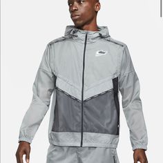 The Nike Repel Wild Run Windrunner Jacket Has Transparent Elements That Show All The Layers Working Together. It's Ultra-Lightweight With Water-Repellent Yet Breathable Fabric So You Can Get After Your Miles In Wet Weather. Smoke Grey/Off Noir/Black Nike Quarter Zip, Windrunner Jacket, Nike Pullover, Quarter Zip Jacket, Nike Sweatshirts, Athleisure Wear, Running Jacket, Nike Store, Pullover Jacket