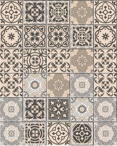 an assortment of decorative tile designs