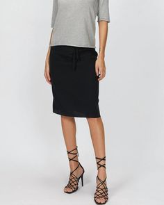 Tuck your favorite tee into this midi length skirt for an effortlessly cool look. Fabrication: 92% Silk, 8% Spandex Score a breezy look with this plus size skirt, made for getaways and weekends with style on point 6397 Drawstring Skirt in Black | Black | Skirts | Materials & Care Instructions: ['92% Silk, 8% Spandex', 'Imported'] Versatile Midi Length Skirt For Day Out, Versatile Midi Skirt For Day Out, Stretch Midi-length Pencil Skirt For Day Out, Stretch Midi Length Pencil Skirt For Day Out, Versatile Midi Bottoms For Day Out, Versatile Midi Length Bottoms For Day Out, Versatile Midi-length Bottoms For Day Out, Comfortable Versatile Midi Skirt, Versatile Summer Midi Skirt