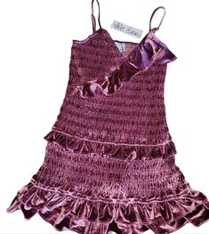 Brand New With Tags Chloe Oliver Velvet Smocked Layers Ruffles Tank Dress Sz M Color Is Burgandy... Deep Purple With A Hint Of Deeper Red. Party Smocked Dress With Ruffles, Ruffled Smocked Dress For Party, Party Smocked Mini Dress With Ruffles, Fitted Smocked Mini Dress For Party, Ruffled Smocked Mini Dress For Party, Party Smocked Ruffle Dress Mini Length, Smocked Ruffle Dress For Party, Mini Length, Mini Length Smocked Dress With Ruffles For Party, Party Mini-length Fitted Smocked Dress