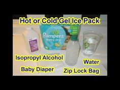 Homemade Ice Pack, Diy Ice Pack, Holiday Videos, Ice Gel, Gel Ice Packs, Zip Lock Bag, Homemade Products, Isopropyl Alcohol, Gel Pack