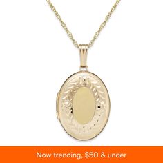 in stock Antique Oval Jewelry With Polished Finish, Oval 14k Stamped Yellow Gold Jewelry, Antique Oval Pendant Jewelry With Polished Finish, Classic Oval Jewelry From Macy's, Macy's Oval Gold Jewelry, Engraved 14k Gold Oval Jewelry, Engraved Oval 14k Gold Jewelry, Luxury Oval Locket Jewelry, Oval Jewelry For Anniversary From Macy's