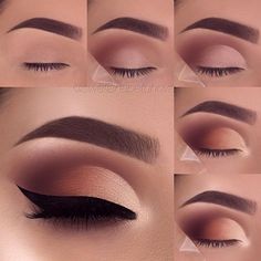 Make Up Mata, Eyeshadow Step By Step, Beginner Eyeshadow, Make Up Designs, Crease Makeup, Mekap Mata, Make Up Tutorials, Smink Inspiration, Eye Makeup Steps