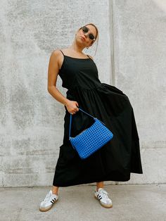 Fits TTS- the model is wearing a small. The Margot Maxi Dress is a black sleeveless maxi with pockets. 100% Cotton Blowout Sale, The Model, Black Sleeveless, Sales Gifts, A Black, Jacket Dress, Sweater Top, Must Haves, Maxi Dress