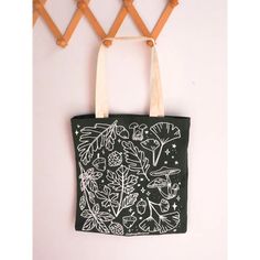 Autumn Totebag Cute Handmade Black Bag, Fun Handmade Bags For Daily Use, Fun Handmade Bags For Everyday Use, Handmade Fun Bags For Everyday Use, Playful Tote Canvas Gift Bag, Playful Handmade Tote Bag, Fun Rectangular Canvas Bag For Everyday Use, Fun Canvas Bag For Everyday Use, Fun Canvas Gift Bag For Everyday Use