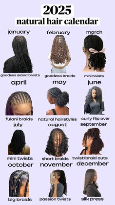 2025 NATURAL HAIR CALENDAR#curls #kinkyhair #type4 #4a #4b #4c #gel #stylinggel #newyorkcity #newyear #twentytwentyfive #goals #newme #newyearnewme #adnventcalendar #naturalhair #protectivehairstyles