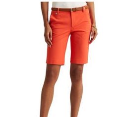 New With Tags Size Available 6p Orange Shorts, Ralph Lauren Shorts, Ralph Lauren, Womens Shorts, Orange, Women Shopping, Color