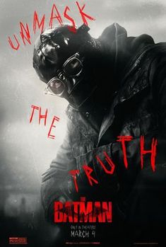 a movie poster for the dark knight rises with a man in a gas mask and goggles