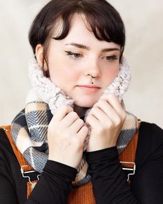 Stay cozy and stylish during the chilly season with our Reversible Sherpa Neck Warmer Infinity Scarves! This versatile accessory offers two distinct scarves in one, providing infinite styling possibilities. The interior is lined with luxurious Sherpa, while the exterior is wrapped in refined fleece – or is it the other way around? Regardless, this perfectly proportioned neck warmer is sure to add a touch of warmth and elegance to any winter outfit. Size: Suitable for adults, teens and kids. Mate Warm Cozy Infinity Scarf For Winter, Cozy Warm Infinity Scarf For Winter, Cozy Infinity Scarf For Cold Weather In Winter, Cozy Infinity Scarf For Cold Weather, Cowl Neck Scarf, Reversible Scarf, Infinity Scarves, Tan Plaid, Loop Scarf