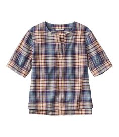 Women's Signature Linen-Blend Splitneck Shirt, Short-Sleeve | Shirts & Tops at L.L.Bean V-neck Top With Placket For Fall, Versatile Fall Tops With Placket, Relaxed Fit Tops For Layering With Placket, Relaxed Fit Split Neck Top For Vacation, Relaxed Fit Tops With Placket For Layering, Versatile Summer Top With Split Neck, Versatile Split Neck Top For Summer, Relaxed Fit Split Neck Top For Fall, Fall Relaxed Fit Split Neck Top