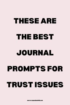 Dive into journal prompts for trust issues to aid in getting over trust issues. Use these daily journal prompts about trust to explore your emotions. Discover good journal prompts for trust issues that encourage healing trust issues. These healing journal prompts for personal growth journaling will guide you on how to work through trust issues through inner work. Perfect for mental health therapy, these positive journal prompts for healing support your journey toward emotional recovery. Positive Journal Prompts, Good Journal Prompts, Writer Block, Journal Prompts For Personal Growth, Healing Journal Prompts, Best Journal Prompts, Journal Prompts For Healing, Positive Journal, Prompts For Healing