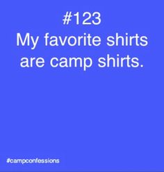 the text reads, 123 my favorite shirts are camp shirts