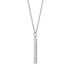 If you are craving an elegant addition to your jewelry collection, then consider this stainless steel bar pendant necklace. The shape of the pendant is decidedly modern, but the square edges are still understated enough to prevent the necklace from appearing overbearing. It is paired with a simple but durable chain. The best part about this necklace is that it is engravable. Although the pendant has a slim profile, the surface can still be personalized with an etched message of your choosing. Pr Bar Pendant Necklace, Stainless Steel Bar, Gift For Woman, Steel Bar, Bar Pendant, Precious Jewelry, Rose Gold Color, Steel Jewelry, Memorable Gifts