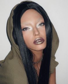 Alien Make-up, Runway Makeup, Unique Makeup, Goth Makeup, Dark Makeup