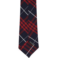 Ready, set, go back to school in this red and navy blue plaid tie. The classic pattern is designed to match your school colors. There are matching bow ties, pre-tied ties and crossover ties in this plaid, so it's easy to mix tie styles among a large student body. This tie is a regular men's length, but slightly narrowed at 3-inches wide. This size is typical for school uniform ties and proportioned for most high school and middle school boys. We made it from matte, heavyweight polyester for dura Classic Plaid Business Suit And Tie Accessories, Classic Plaid Ties For Formal Occasions, Classic Plaid Standard Tie, Fitted Plaid Standard Tie, Plaid Fitted Standard Tie, Middle School Boys, School Ties, Ready Set Go, Go Back To School