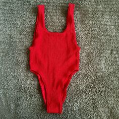 745 100% Authentic No Original Package No Hygiene Liner Unlined New Without Tags One Size Fit Sizes 2-8 Red Stretch One Piece With Lined Body, Red Stretch One-piece With Lined Body, Red Beachwear Bodysuit With Lined Body, Red Lined Bodysuit For Beachwear, Red Fitted One-piece Bodysuit, Fitted Red One-piece Swimsuit, Fitted Red One-piece Swimwear, Red Sleeveless Bodysuit For Beachwear, Red Summer Party Bodysuit