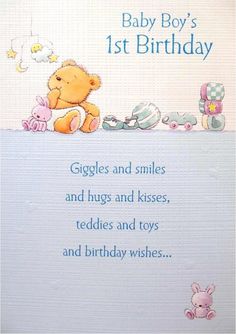 Quotes For Baby Boy, Birthday Wishes Poems, First Birthday Quotes, 1st Birthday Quotes, Quotes For Baby, Happy 1st Birthday Wishes, Birthday Card Message, Birthday Boy Quotes, Bday Greetings