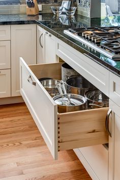 10 Ways to Design a Kitchen for Aging in Place Dura Supreme Cabinets, Pot Storage, Bar Storage, Bespoke Interiors, Transitional Kitchen, Kitchen Photos