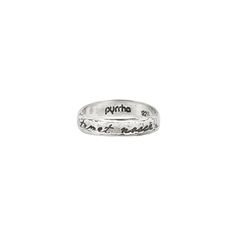 An engraved silver band ring representing those who know themselves French Word, Know Thyself, Sterling Silver Rings Bands, French Words, Meaningful Jewelry, What Matters Most, Sustainable Jewelry, Silver Band Ring, With Meaning