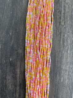 These beads come in TIE ON which means they strung on strong cotton threads to last a very long. They are 45"- 50' long and self adjustable based on your waist size. If your size if smaller than this, all you have to do is to take the excess beads off the string before tying it. ★ The listed prices are for one strand each. For multiple strands you'll have to indicate from the quantity section in your cart. Uses of Waist beads ★ Cultural and Spiritual Reasons ★Waist beads as ornaments as well as Adjustable Multicolor Waist Beads For Summer, Colorful Waist Beads For Summer, Adjustable Large Bead Waist Beads For Beach, Adjustable Faceted Beads Waist Beads For Festival, Adjustable Colorful Waist Beads For Summer, Adjustable Faceted Waist Beads For Festivals, Large Beads For Summer, Adjustable Waist Beads For Summer, Adjustable Summer Waist Beads With Tiny Beads