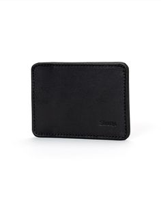 Slimmy R1S1 (68mm) all black colorway eliminates excess layers for maximum slimness (4mm) and is designed to perfectly fit credit cards and your ID. The center pocket provides fast access to cash and cards. Side slots accommodate fewer used cards and create tension to keep things tight. Black with white stitching colorway Open 1-Pocket Design Made for front pocket carry Minimalist Everyday Carry Sized for credit cards and ID. Capacity: 7 Money Cards/ID, 7 Bills, 5 Receipts, 2 Business Cards Dime Functional Black Card Holder With Interior Slots, Black Rectangular Card Holder With Phone Sleeve, Modern Black Card Holder With Interior Slots, Functional Black Bifold Card Holder, Modern Black Rectangular Card Holder, Modern Black Rfid Blocking Card Holder, Modern Black Card Holder With Rfid Blocking, Classic Black Card Holder For Daily Use, Modern Black Card Holder With Card Slots