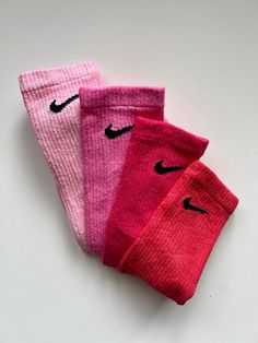 FAST SHIPPING! Colorful socks to brighten up your outfit, match your style, and Dri-FIT for comfort and Dryness.  DESCRIPTION -Hand dyed Nike Dri-FIT socks  -Each pair is made to order -Color is set with fixative -Washed and dried -Instagram: @dyeified COLORS MAY VARY -Photos do not represent exact color -Shade of color is different for each pair -Color may fade on heel and pads of feet  SOCK CARE -Wash in warm water with mild detergent by hand or in washing machine inside out with similar colors -Hang dry for best color retention SOCK INFORMATION -Cushioning under forefoot and heel -Dri-FIT technology -Band around arch provides support -Breathable knit pattern -Reinforced heel and toe -61-67% cotton/30-36% polyester/2% spandex 1% nylon Colorful Nike Socks Outfits, Colored Nike Socks, Print Nike Socks, Tye Dye Nike Socks, Dyed Socks Nike, Dri Fit Socks, Summer Sock, Foot Socks, Nike Socks