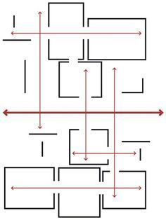 a diagram with arrows pointing to different areas in the same direction, and an arrow pointing up