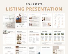 the real estate listing presentation is shown