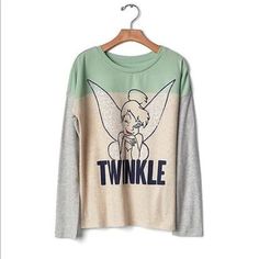 Brand New.L(10) Cute Disney Characters, Disney Tinkerbell, Disney Couture, Color Block Tee, Tinker Bell, Disney Girls, Hot Outfits, Disney Outfits, Fall Wardrobe