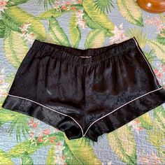 Victoria’s Secret Set Of Two Pajama Shorts, Silky And Cute. Size Xl. Hot Pink Pair Is New With Tags, Black Pair Doesn’t Have Tags But Also In Excellent Condition. Black Pair Has Light Pink Trim, Brand In Silky Print Over Shorts. Measurements In Photos, Steamed To Sanitize. Black Pajama Shorts For Sleepover, Black Short Sleepwear For Sleepover, Black Short Sleepwear For Night, Black Short Sleepwear For Pajama Party, Black Summer Bottoms For Night, Black Bottoms For Summer Nights, Victoria's Secret Stretch Sleepwear For Pajama Party, Victoria's Secret Pajama Shorts For Loungewear, Victoria's Secret Short Length Sleepwear For Loungewear