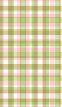 a green and pink plaid pattern