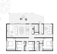 the floor plan for a two story house